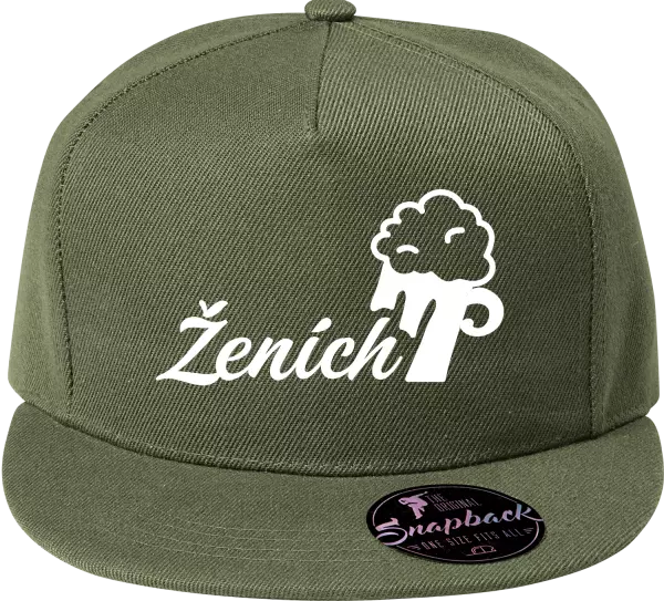 Snapback šiltovka Ženích s pivom