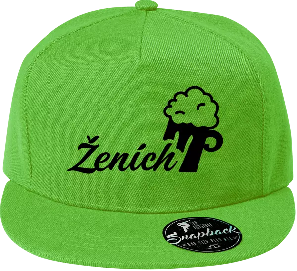 Snapback šiltovka Ženích s pivom