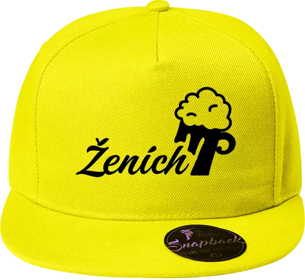 Snapback šiltovka Ženích s pivom