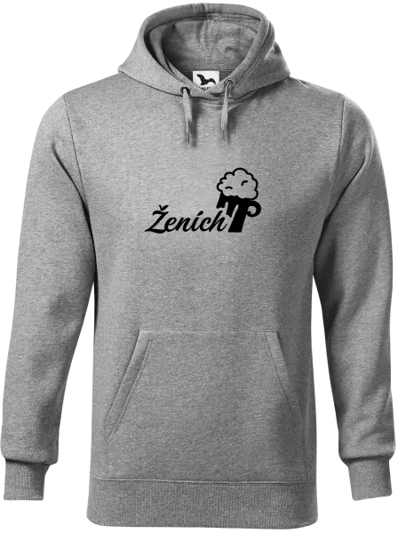 Pánska mikina Ženích s pivom
