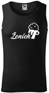 Pánske tielko Ženích s pivom