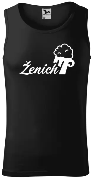 Pánske tielko Ženích s pivom