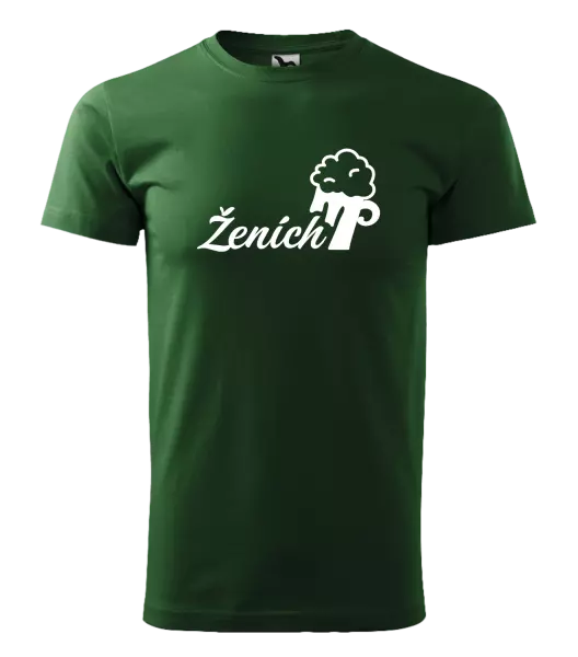 Pánske tričko Ženích s pivom