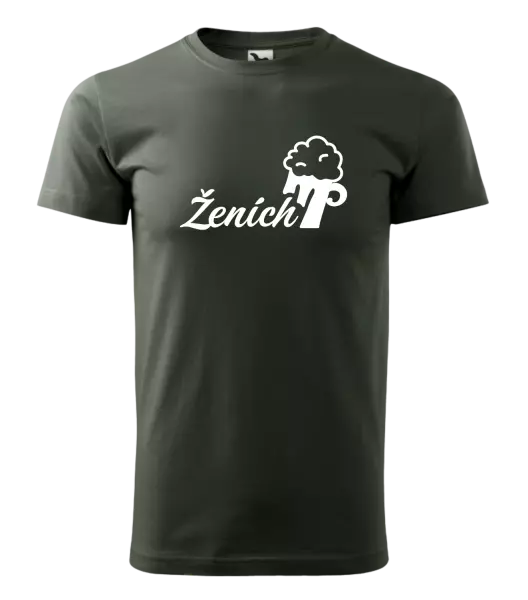 Pánske tričko Ženích s pivom