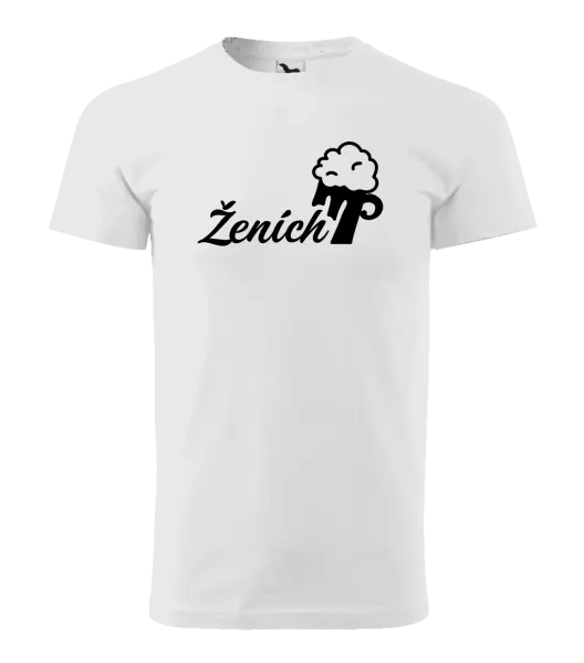Pánske tričko Ženích s pivom
