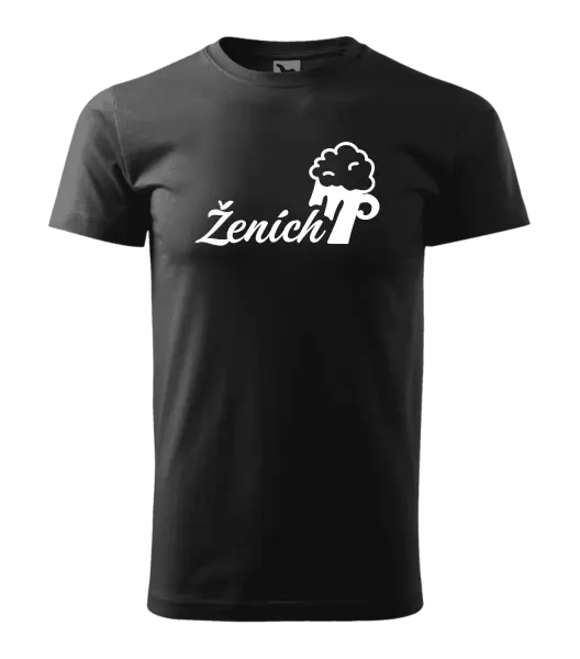 Pánske tričko Ženích s pivom
