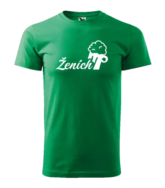 Pánske tričko Ženích s pivom