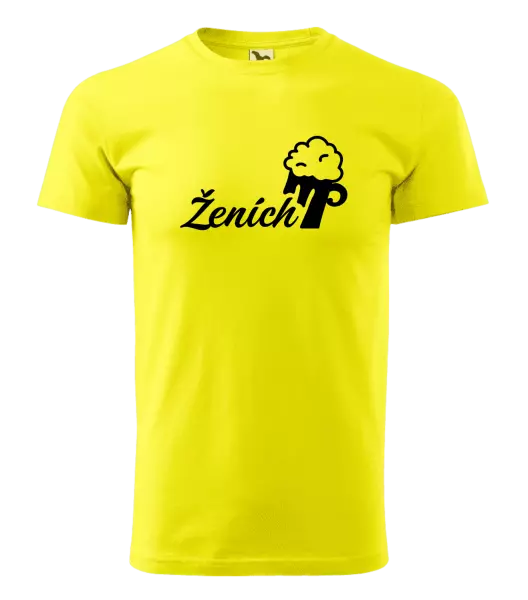 Pánske tričko Ženích s pivom