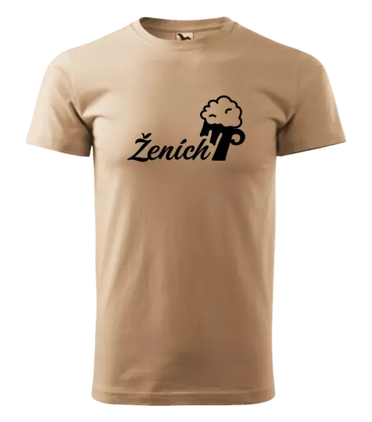 Pánske tričko Ženích s pivom