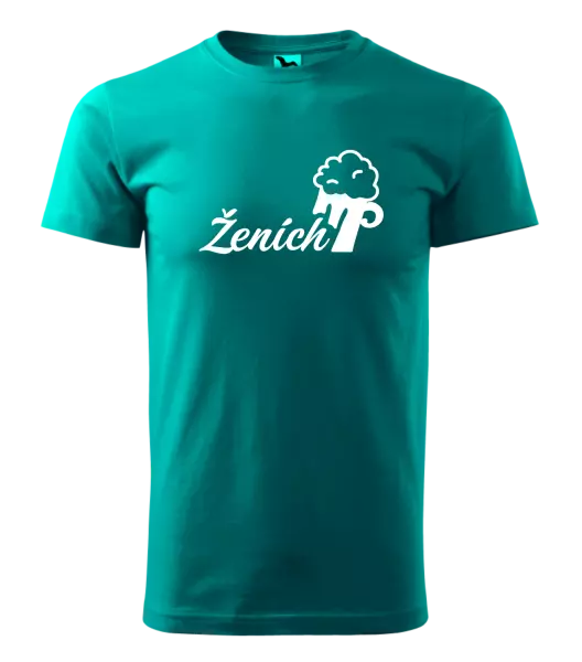 Pánske tričko Ženích s pivom