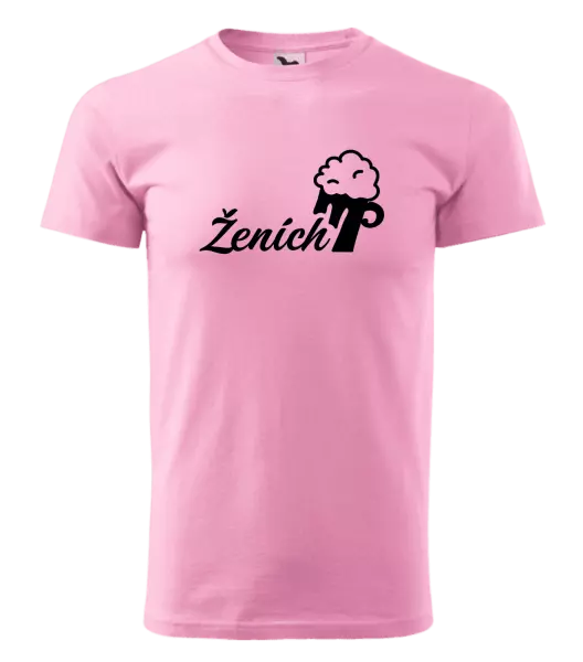 Pánske tričko Ženích s pivom