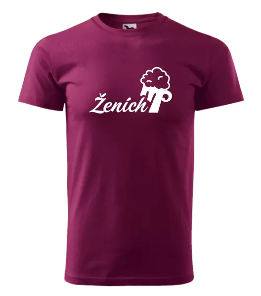 Pánske tričko Ženích s pivom