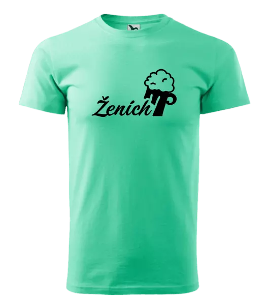 Pánske tričko Ženích s pivom