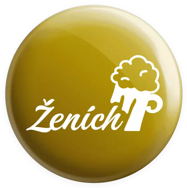 Placka Ženích s pivom