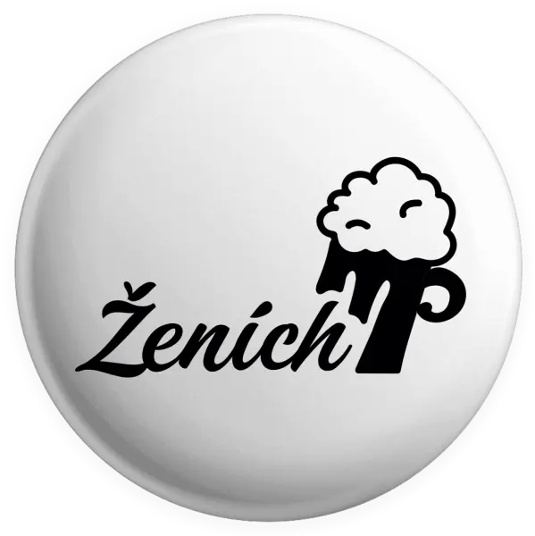 Placka Ženích s pivom