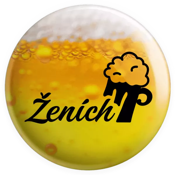 Placka Ženích s pivom