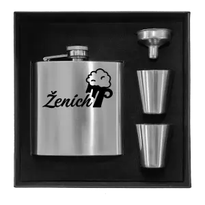 Ploskačka v krabičke Ženích s pivom