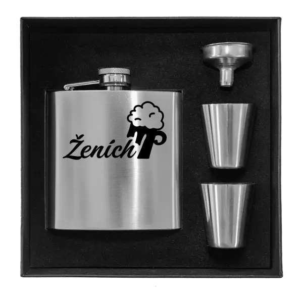 Ploskačka v krabičke Ženích s pivom