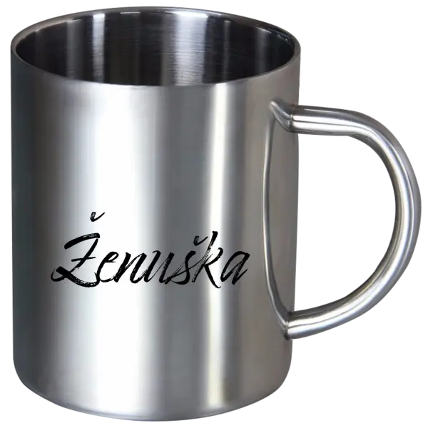 Nerezový hrnček Ženuška