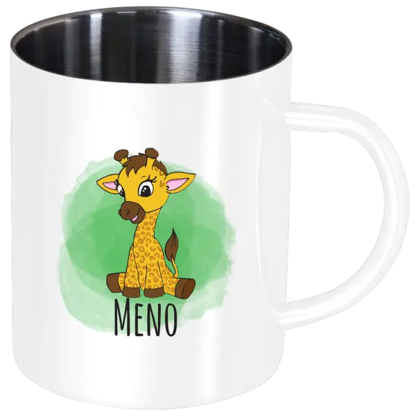 Nerezový hrnček Žirafa