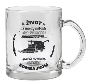 Hrnček Život už nebude ako predtým, až ťa zveziem svojím kombajnom,