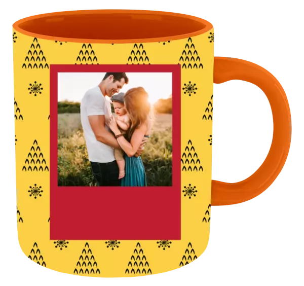  Žlté pozadie so stromčekmi