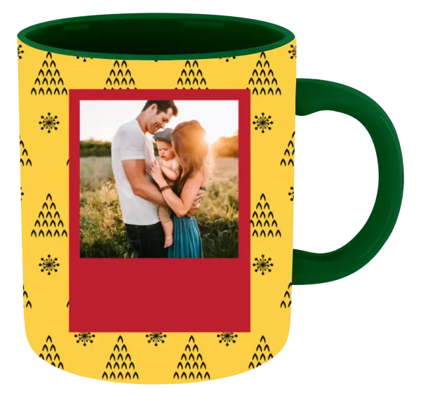  Žlté pozadie so stromčekmi