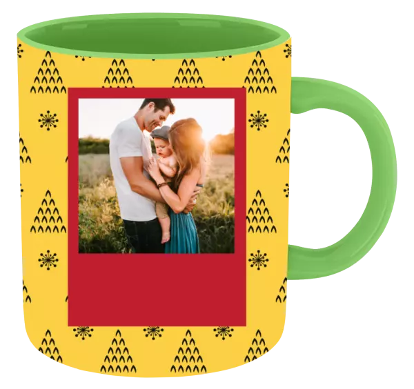  Žlté pozadie so stromčekmi