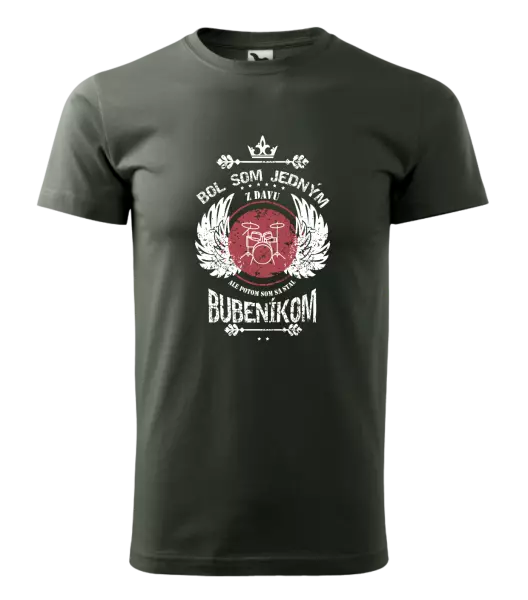 Pánske tričko Bol som jedným z davu, ale potom som sa stal bubeníkom