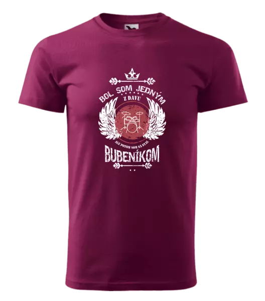 Pánske tričko Bol som jedným z davu, ale potom som sa stal bubeníkom