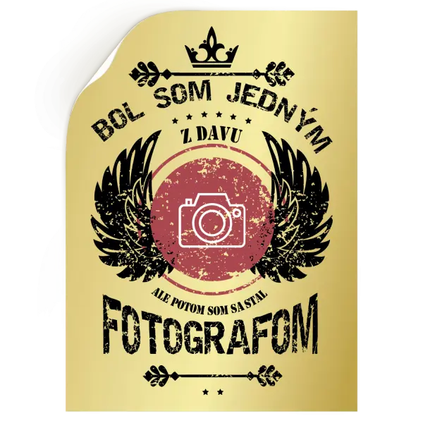 Samolepka Bol som jedným z davu, ale potom som sa stal fotografom