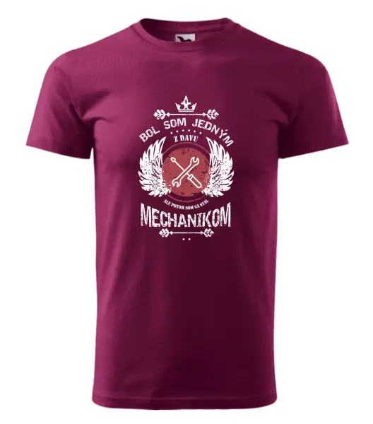 Pánske tričko Bol som jedným z davu, ale potom som sa stal mechanikom