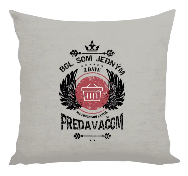 Vankúš Bol som jedným z davu, ale potom som sa stal predavačom