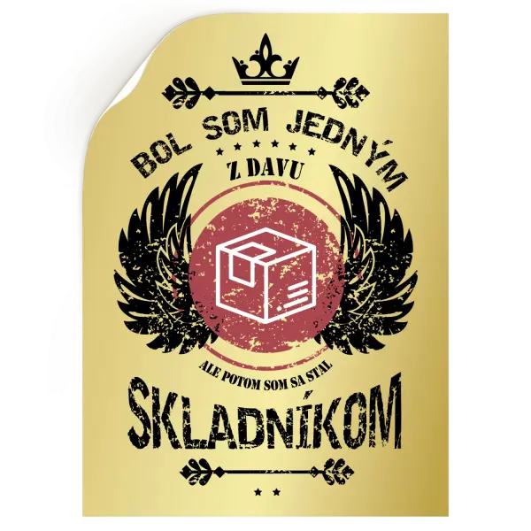 Samolepka Bol som jedným z davu, ale potom som sa stal skladníkom