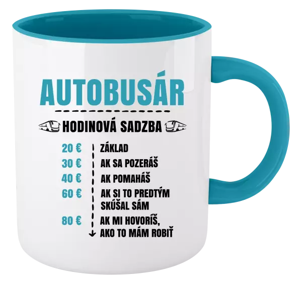 Hrnček  Hodinová sadzba - autobusár