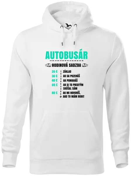 Pánska mikina Hodinová sadzba - autobusár