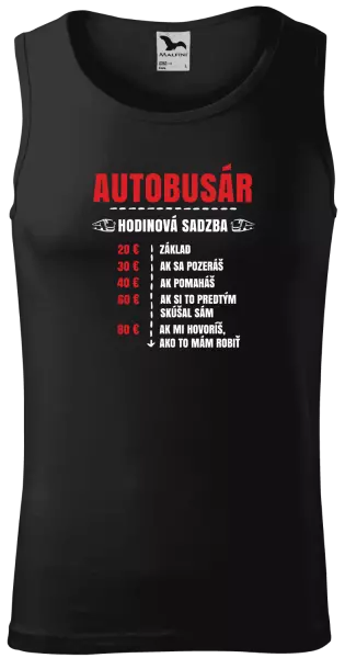 Pánske tielko Hodinová sadzba - autobusár