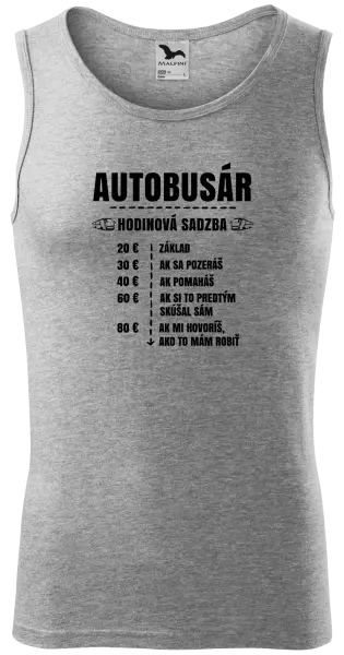Pánske tielko Hodinová sadzba - autobusár