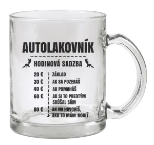 Hrnček Hodinová sadzba - autolakovník