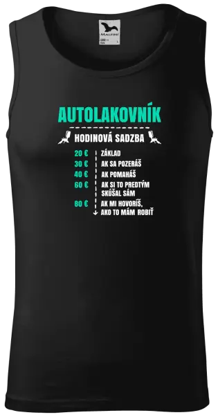 Pánske tielko Hodinová sadzba - autolakovník