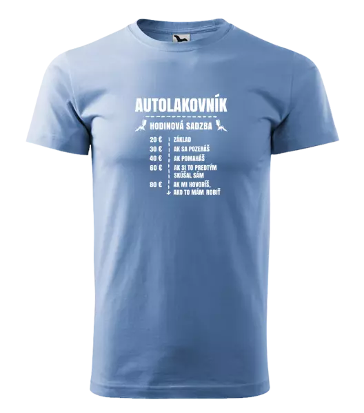 Pánske tričko Hodinová sadzba - autolakovník