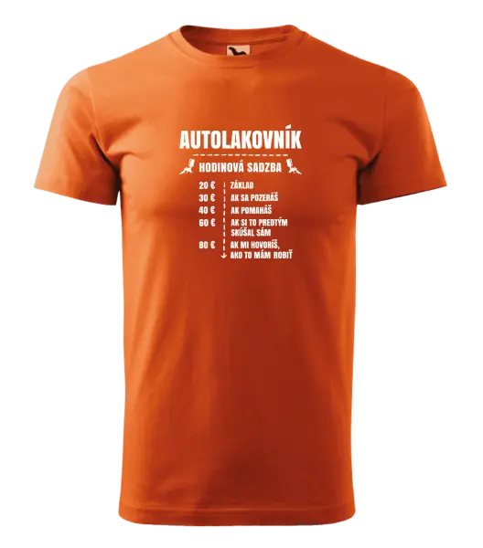 Pánske tričko Hodinová sadzba - autolakovník