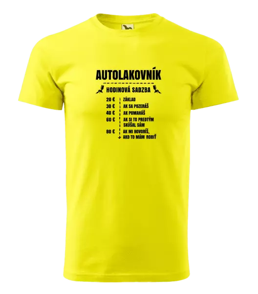 Pánske tričko Hodinová sadzba - autolakovník