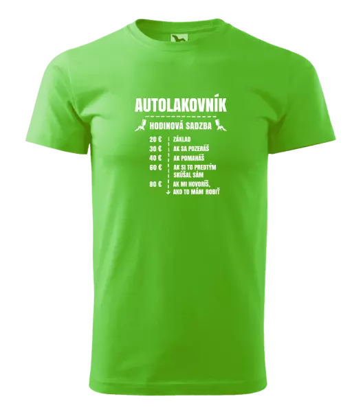 Pánske tričko Hodinová sadzba - autolakovník