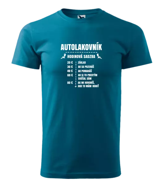 Pánske tričko Hodinová sadzba - autolakovník