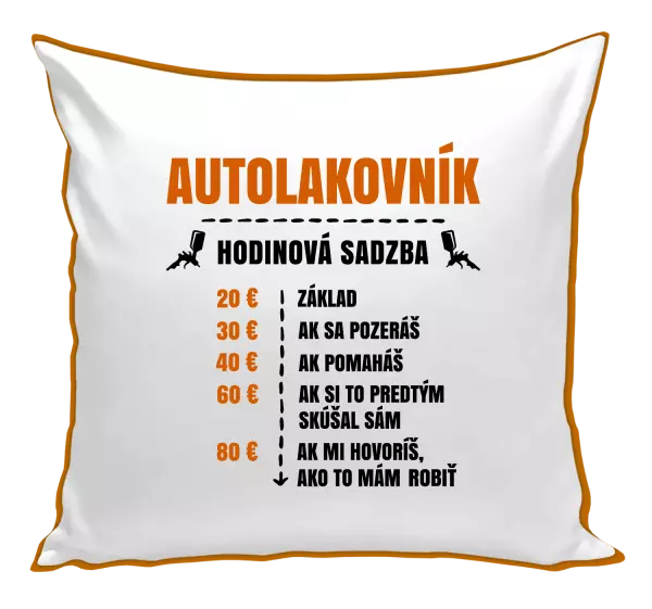 Vankúš Hodinová sadzba - autolakovník