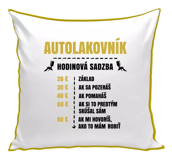 Vankúš Hodinová sadzba - autolakovník