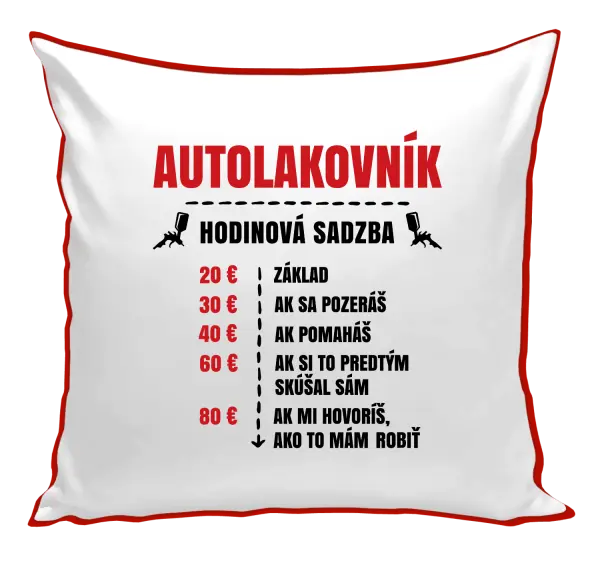 Vankúš Hodinová sadzba - autolakovník