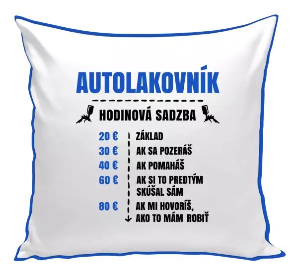 Vankúš Hodinová sadzba - autolakovník