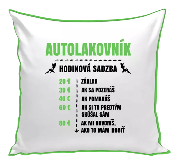 Vankúš Hodinová sadzba - autolakovník